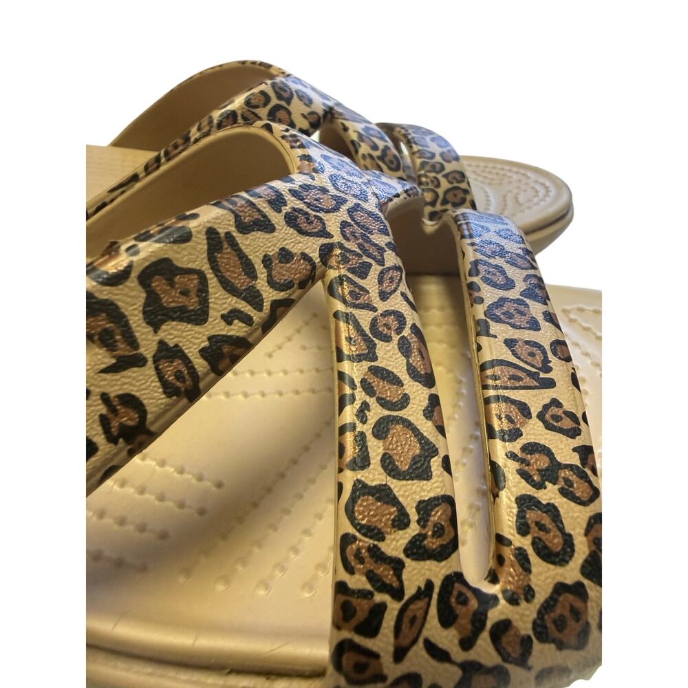 CROC sandles cheetah leapord womens size 11 - Picture 6 of 6